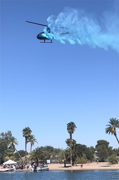 Gender Reveal - Blue Smoke